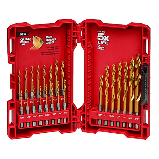 Milwaukee Wood Drill Bits Extension 1/4 inch Spade Boring Bit Set 8 Pcs Hex Kit